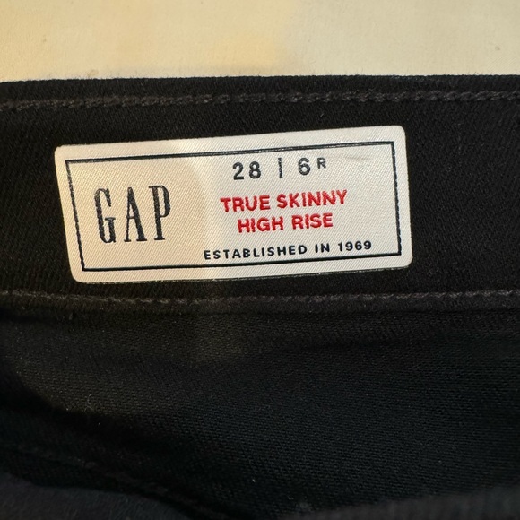 ✨New✨ Gap High Rise True Skinny Jeans - Black - 28 (6) - Picture 6 of 7